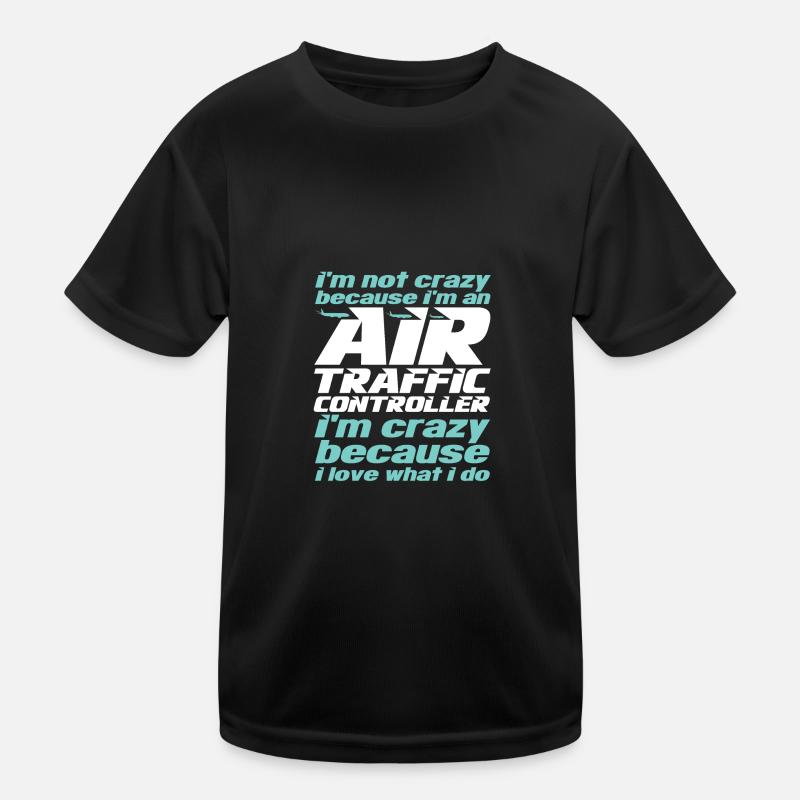 Fluglotse Flughafen Tower Kinder Funktions-T-Shirt