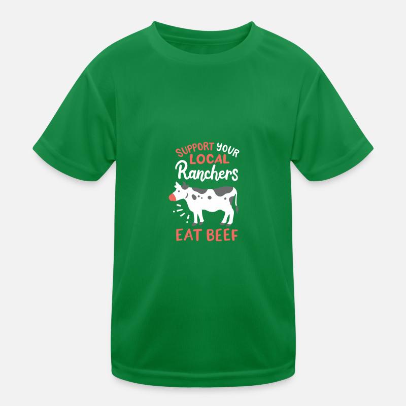 Farmer cattle Kids Functional T-Shirt