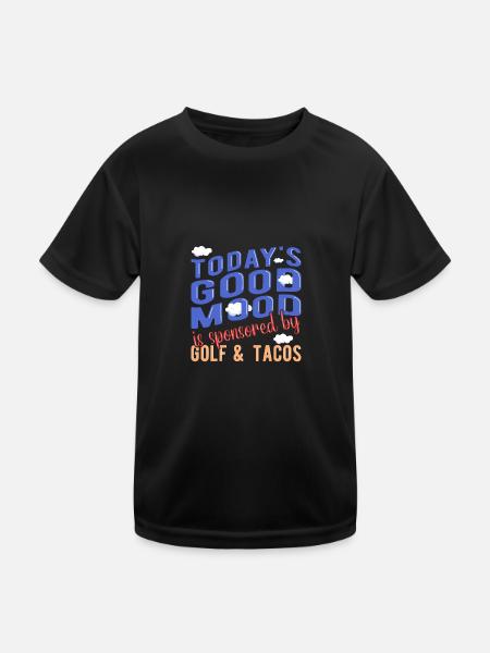 Golf Golfeurs Golfeurs - T-shirt sport Enfant - noir - Devant