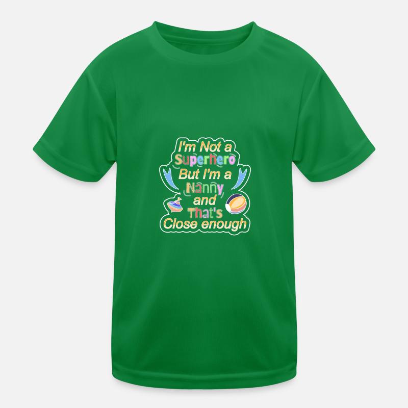 Nanny Babysitterin Tagesmutter Kinder Funktions-T-Shirt