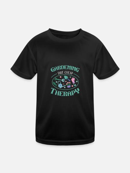 Gärtner - Kinder Funktions-T-Shirt - Schwarz - Vorne
