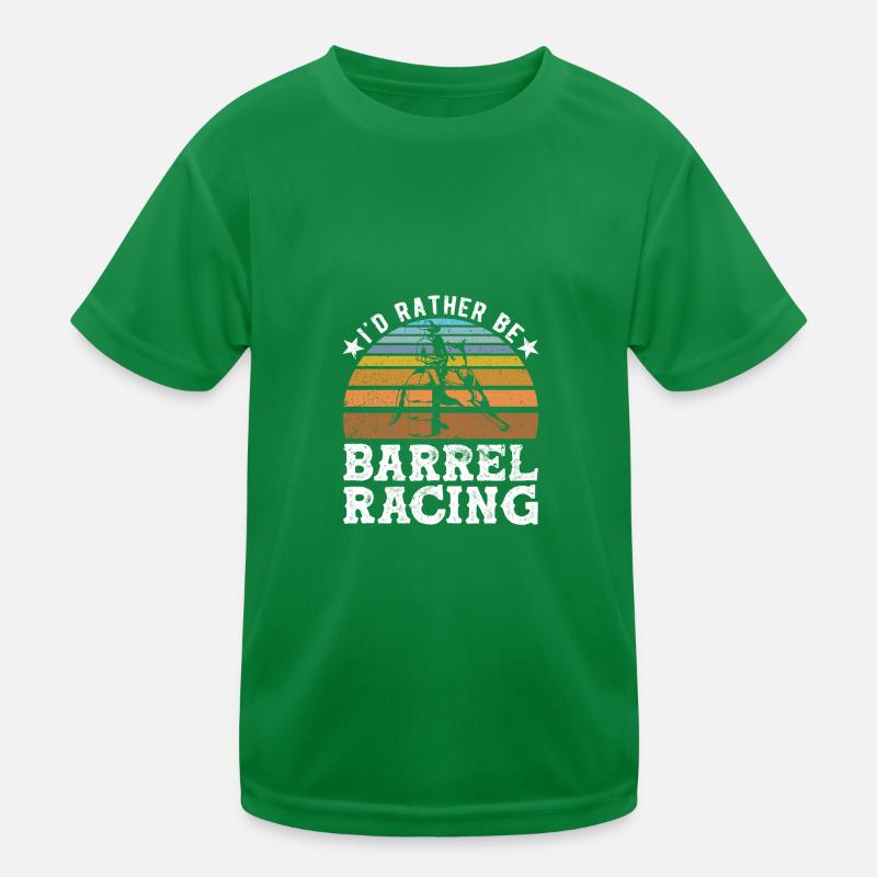 Barrel Racing Kids Functional T-Shirt