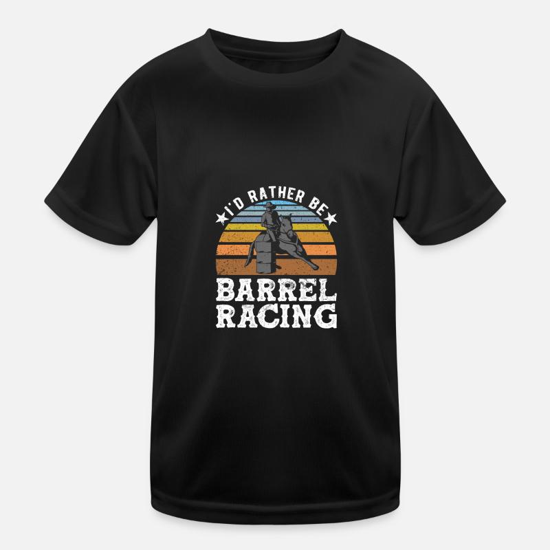 Barrel Racing Kids Functional T-Shirt