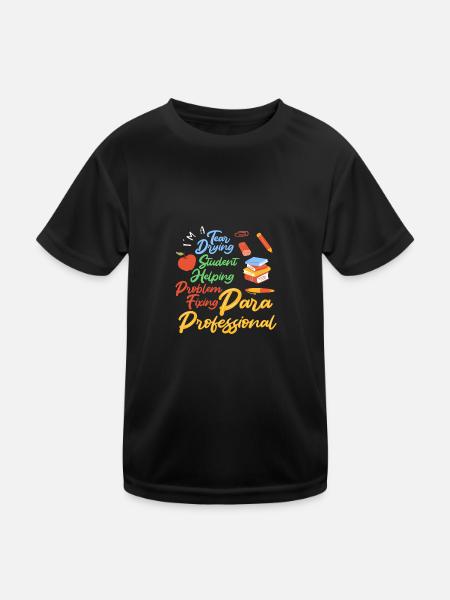 Paraprofessional - Kids Functional T-Shirt - black - Front