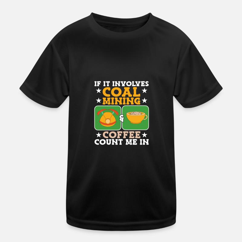 Mine Minenarbeiter Kinder Funktions-T-Shirt