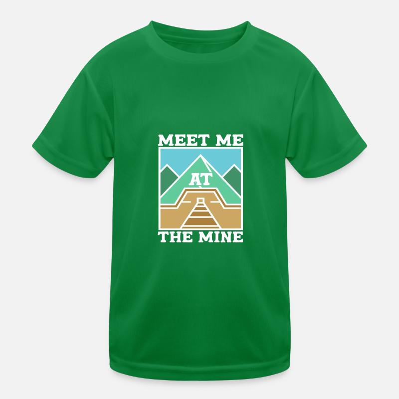 Mine Miners Kids Functional T-Shirt