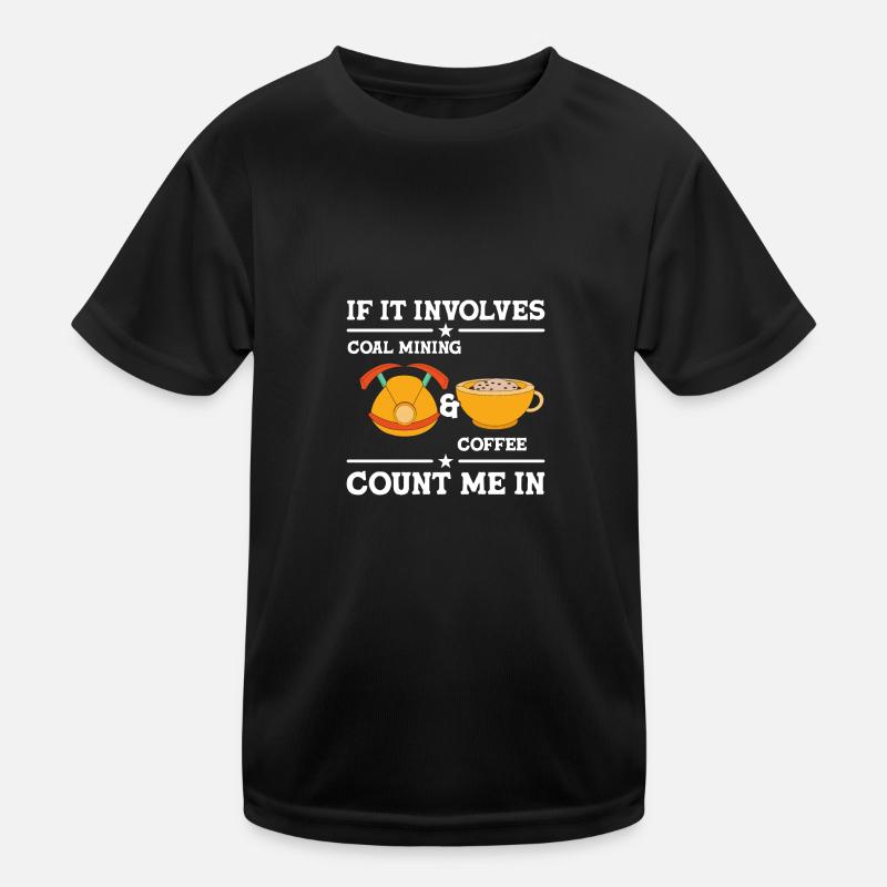 Mine Miners Kids Functional T-Shirt