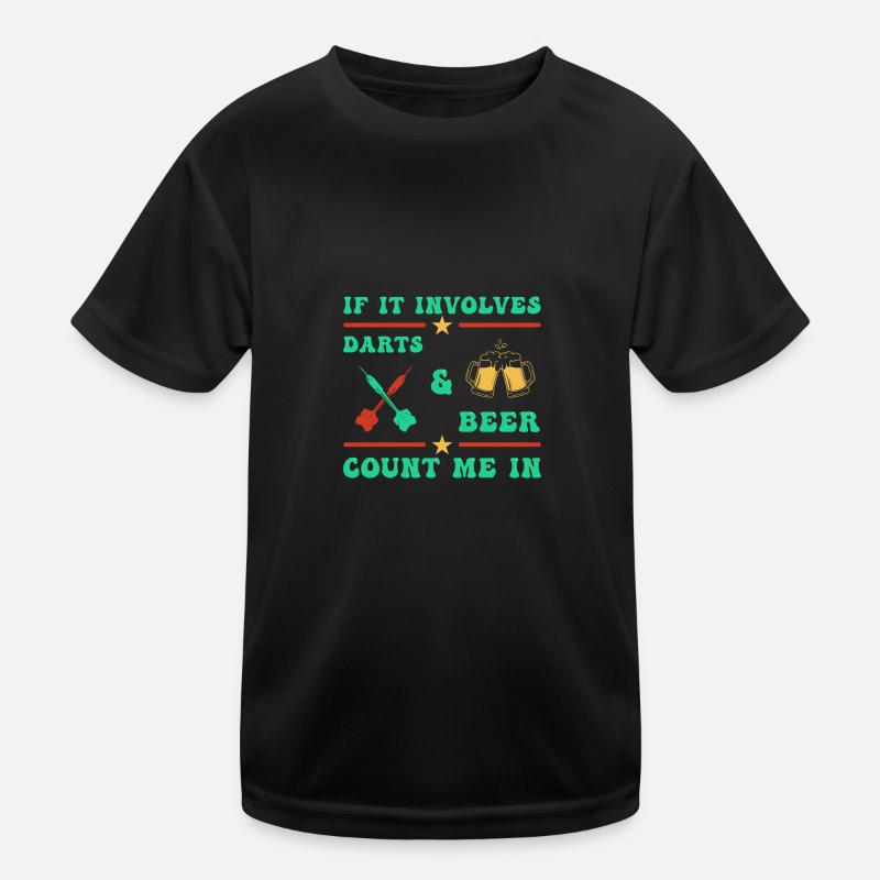 Fléchettes Joueur de fléchettes Fléchettes T-shirt sport Enfant