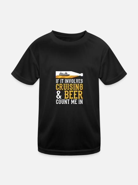 Cruise Cruise Ship - Kids Functional T-Shirt - black - Front