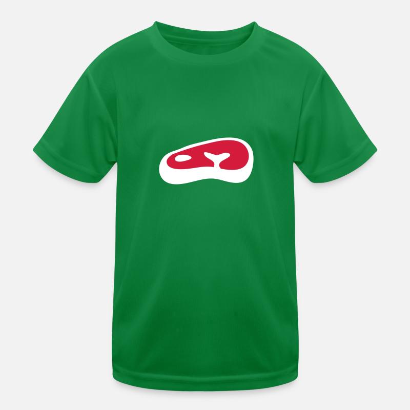 steak bifteck T-shirt sport Enfant