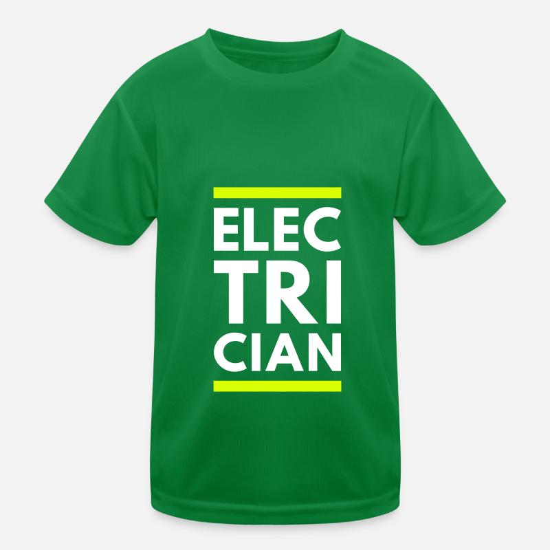 Électricien (deux lignes) T-shirt sport Enfant