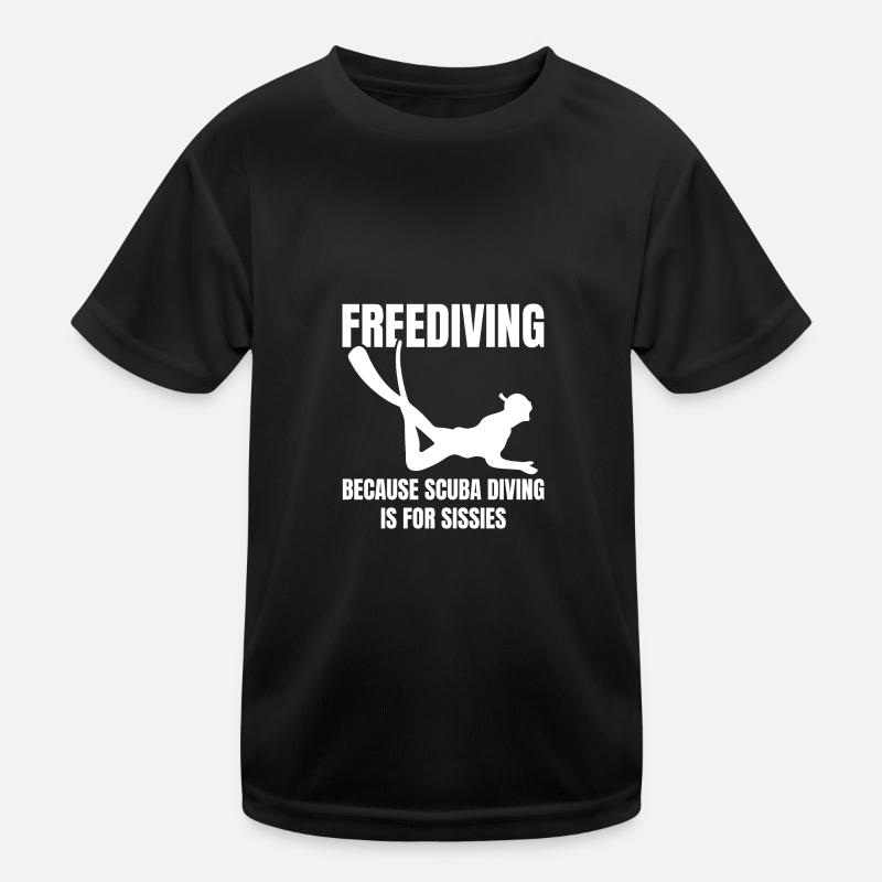 Freitauchen | Apnoetauchen Freediving Geschenkidee Kinder Funktions-T-Shirt