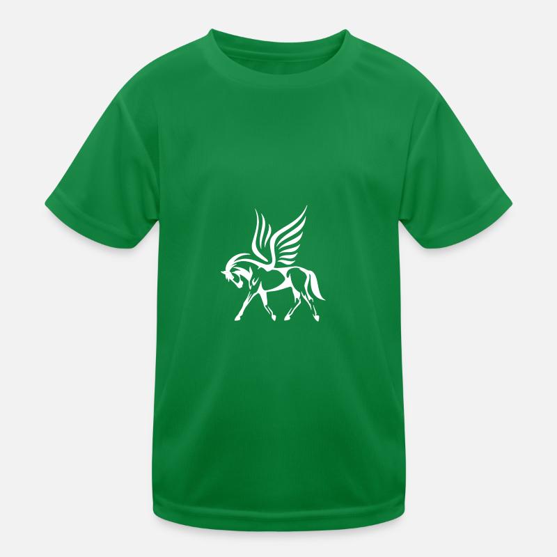 pferd mit flügel Kinder Funktions-T-Shirt