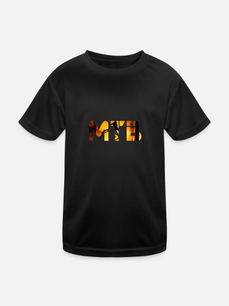 MTB - Kinder Funktions-T-Shirt - Schwarz