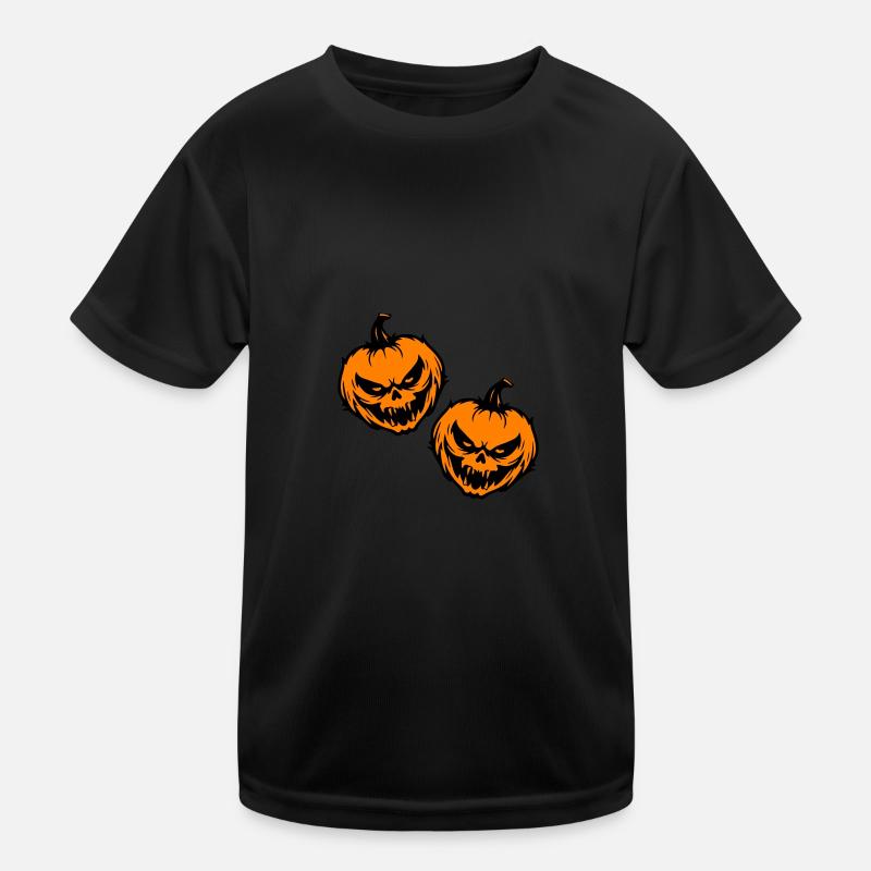 Pumpkin grimace Halloween creepy Kids Functional T-Shirt