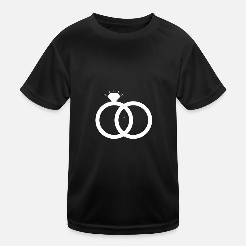 Wedding Rings Wedding Kids Functional T-Shirt