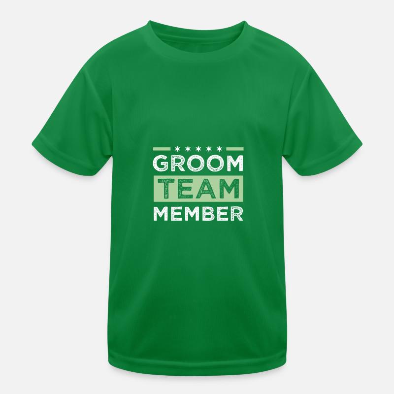 Groom Team Kids Functional T-Shirt