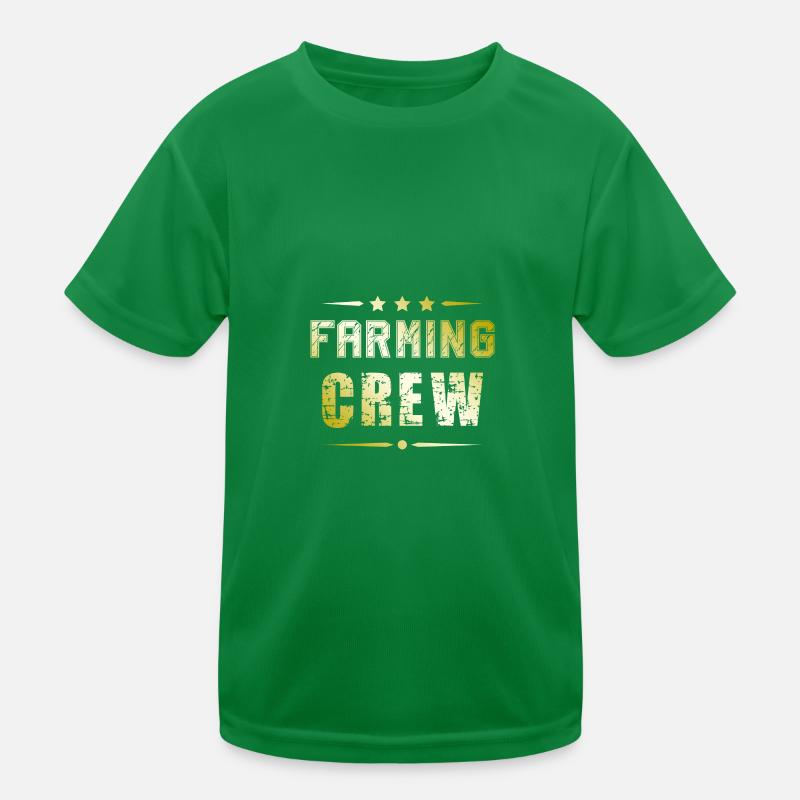 Farming Crew Kinder Funktions-T-Shirt