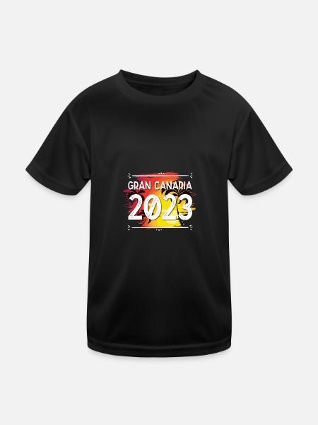 Gran Canaria 2023 - Kids Functional T-Shirt - black - Front