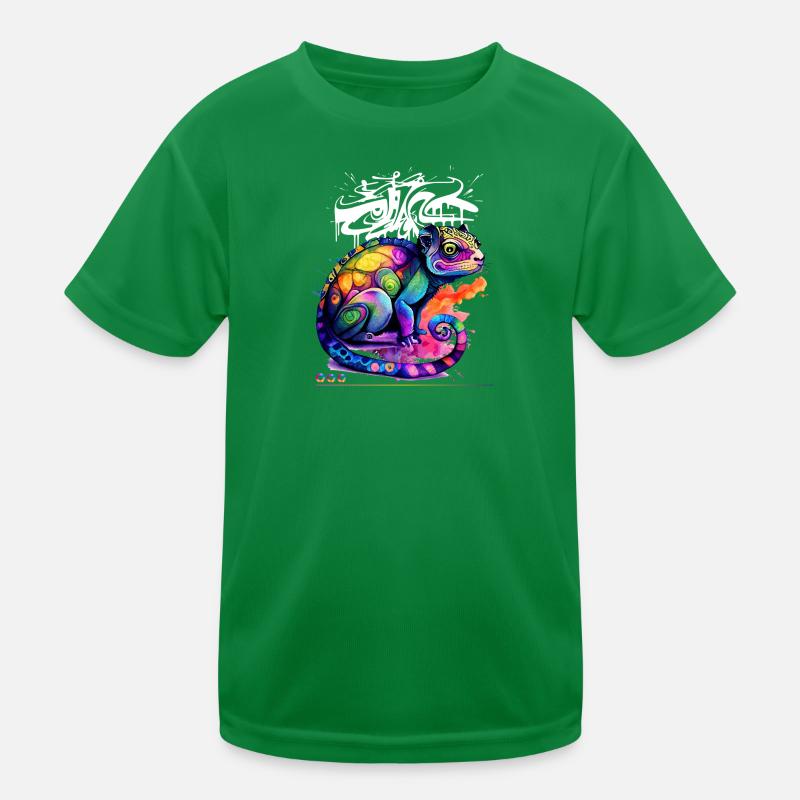 Graffiti caméléon coloré T-shirt sport Enfant