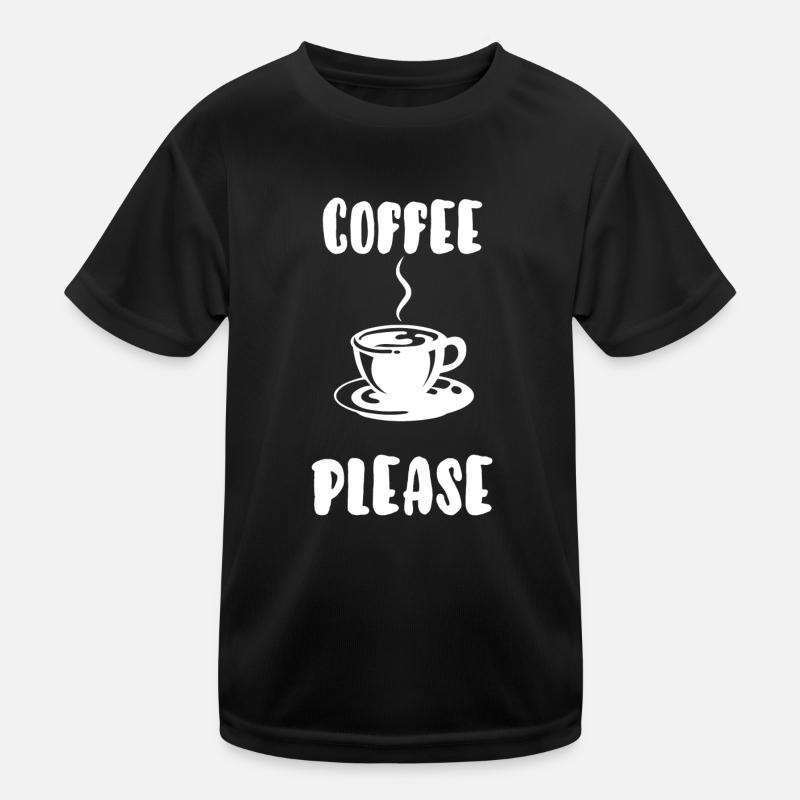 Kaffee bitte Kinder Funktions-T-Shirt