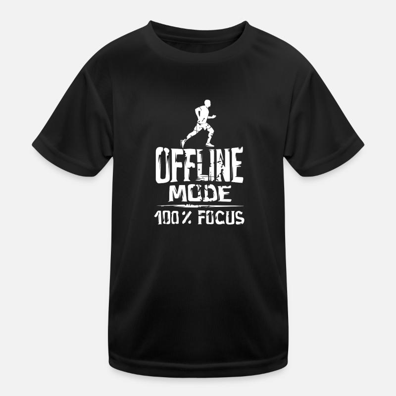 offline mode - 100% focus running sport Kinder Funktions-T-Shirt