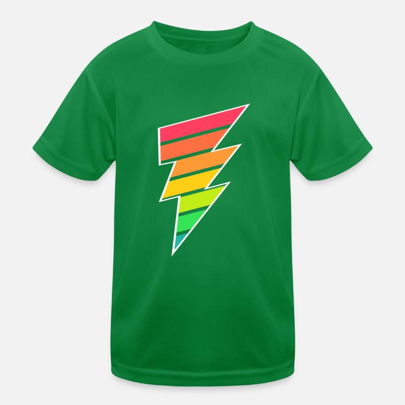 Éclair coloré T-shirt sport Enfant