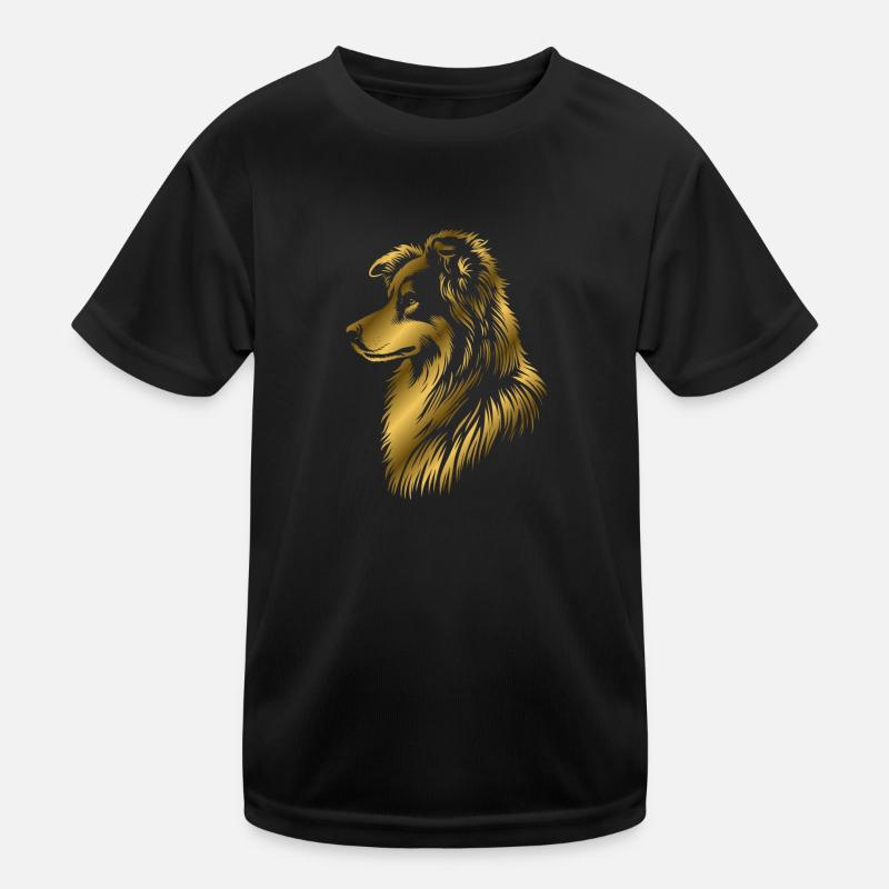 Herding dog gold Kids Functional T-Shirt