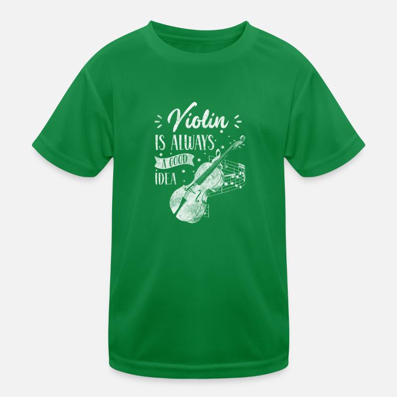 Violin Concert String Instrument Student Kids Functional T-Shirt