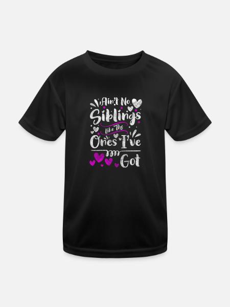 Family Life Protection Sarcasm - Kids Functional T-Shirt - black - Front