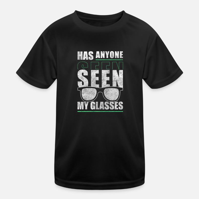 Brille Augenoptiker Gesichtsschmuck Kinder Funktions-T-Shirt