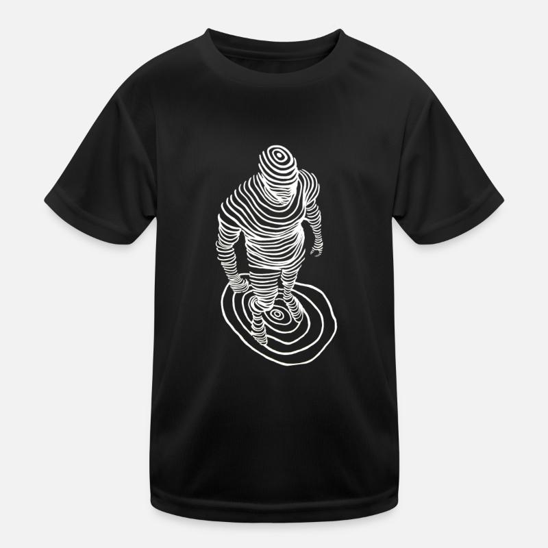 Bewusstsein - Kinder Funktions-T-Shirt - Schwarz
