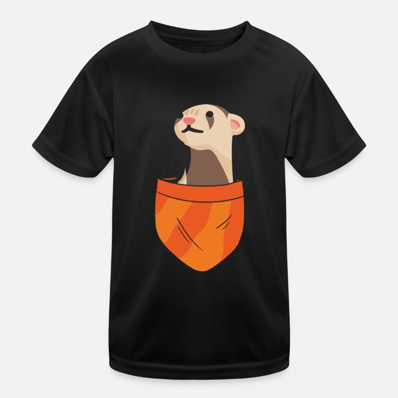 Ferret Cute Animal Ferret Lover Kids Functional T-Shirt