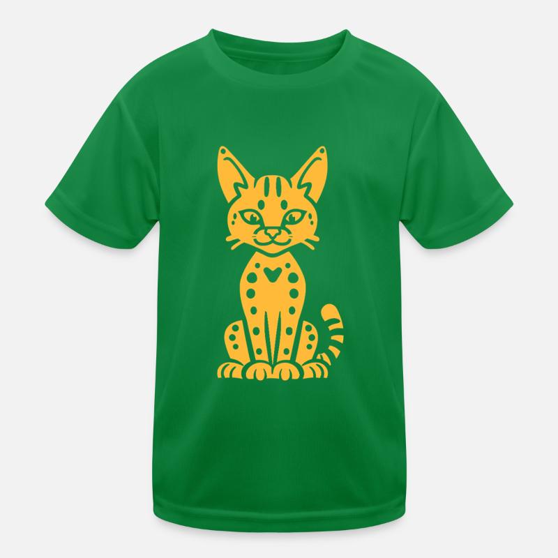 Serval Kinder Funktions-T-Shirt