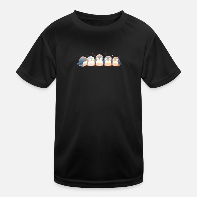 5 Penguins Kinder Funktions-T-Shirt