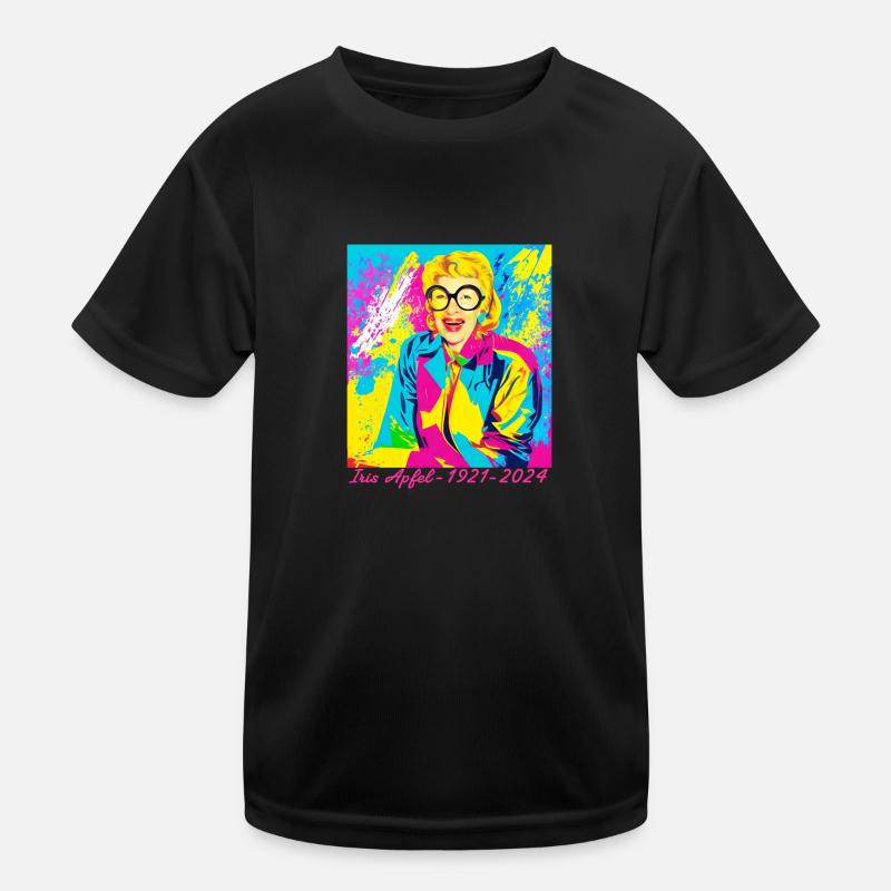 Illustration, colorful, graffiti, iris apple Kids Functional T-Shirt