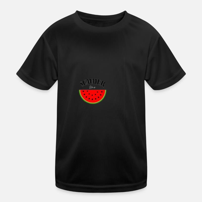 Summer time - Kids Functional T-Shirt - black