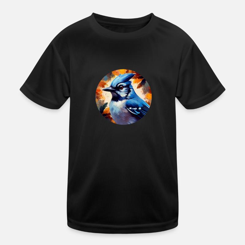 Blauhäher Kinder Funktions-T-Shirt