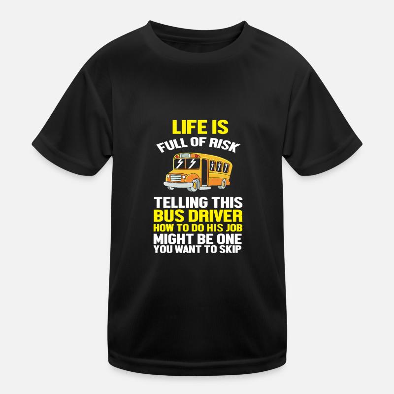 Schulbusfahrer Schulbus Kinder Funktions-T-Shirt