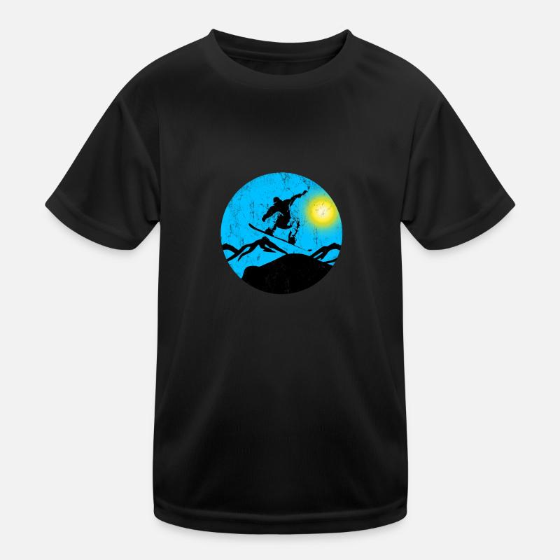snowboarder saut T-shirt sport Enfant