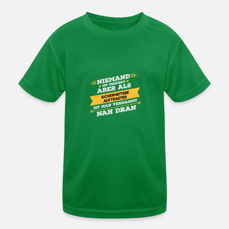 Agent de sécurité cadeau d'occupation T-shirt sport Enfant