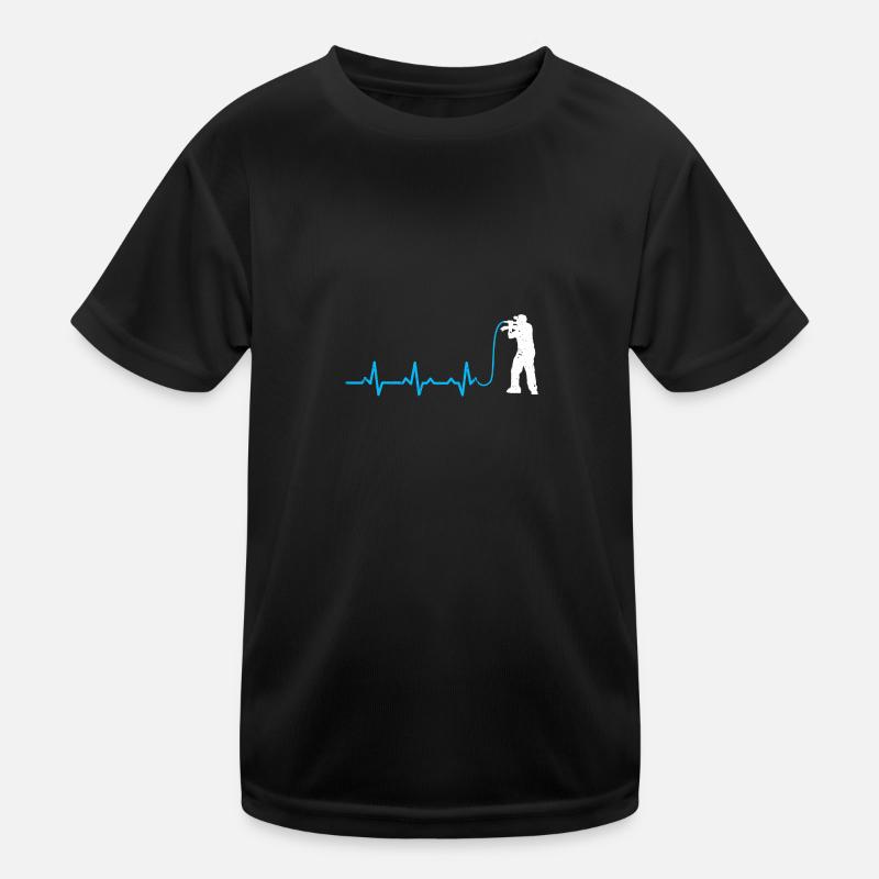 MC rapping heartbeat microphone gift heartbeat Kids Functional T-Shirt