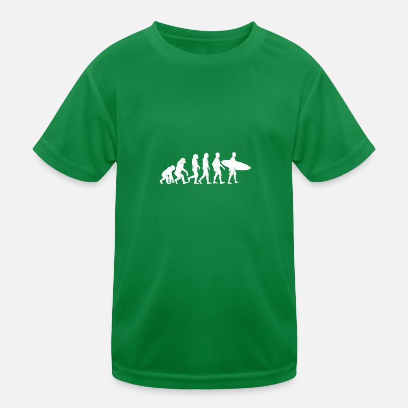 Surfer evolution surfing surfen geschenk welle Kinder Funktions-T-Shirt