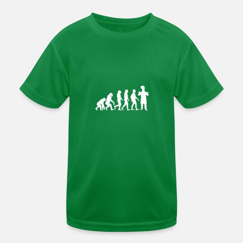 cuisine évolution Koch cuisine cadeau chef T-shirt sport Enfant