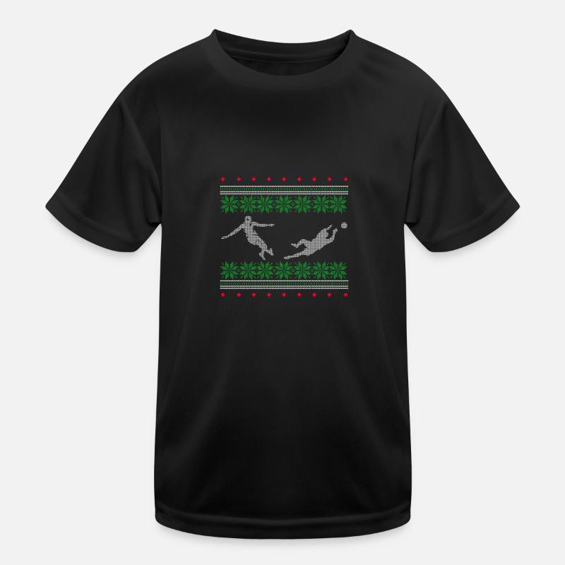 fußball ugly pullover weihnachten geschenk xmas Kinder Funktions-T-Shirt