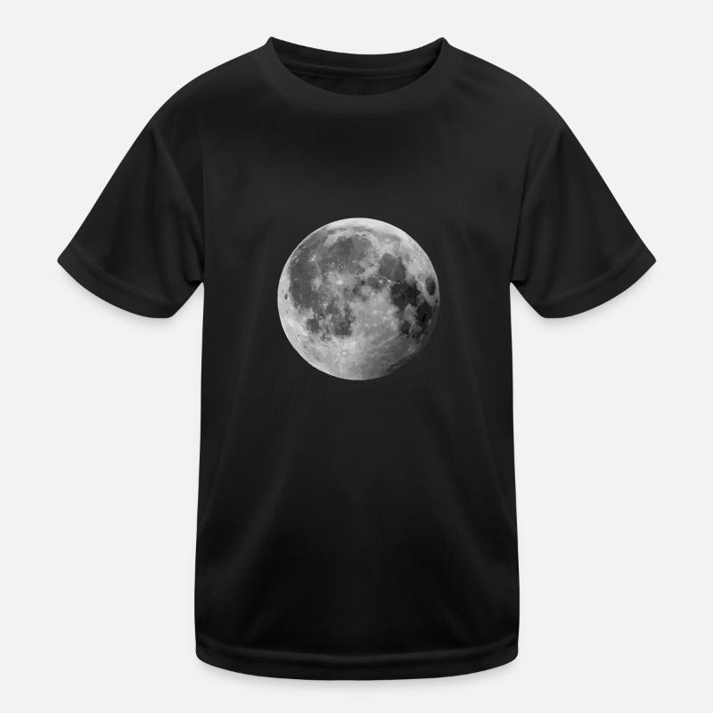 Moon - Kids Functional T-Shirt - black
