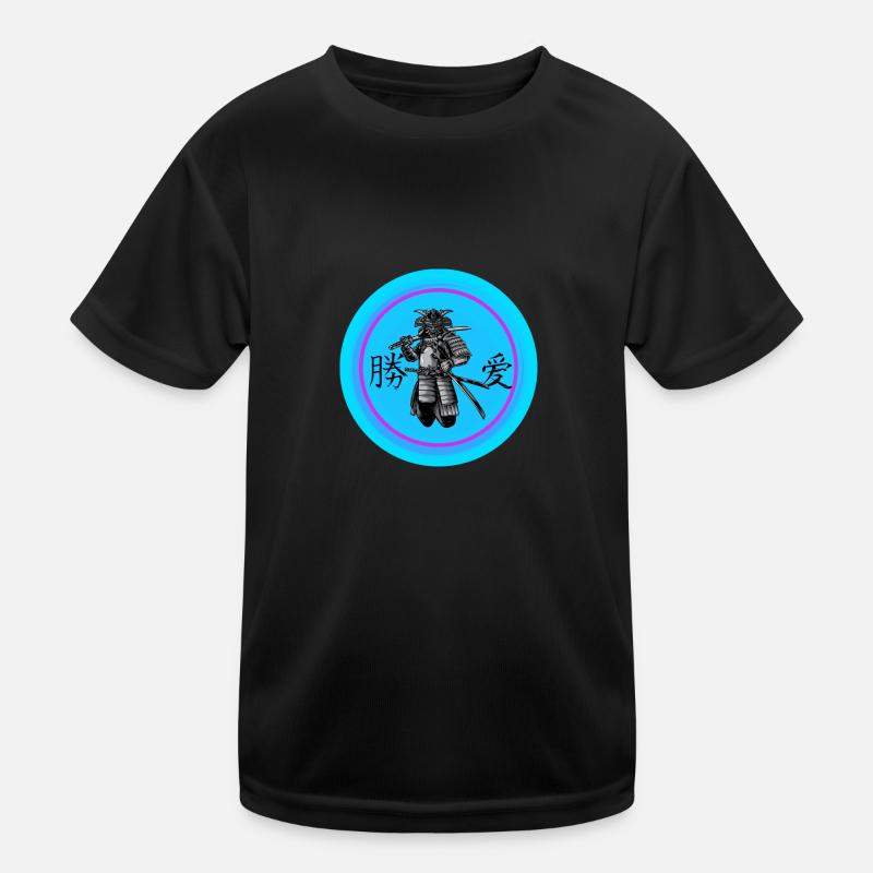 Neon Samurai - Kids Functional T-Shirt - black