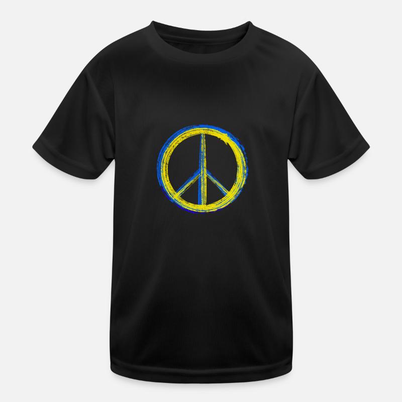 Peace for Ukraine Kinder Funktions-T-Shirt