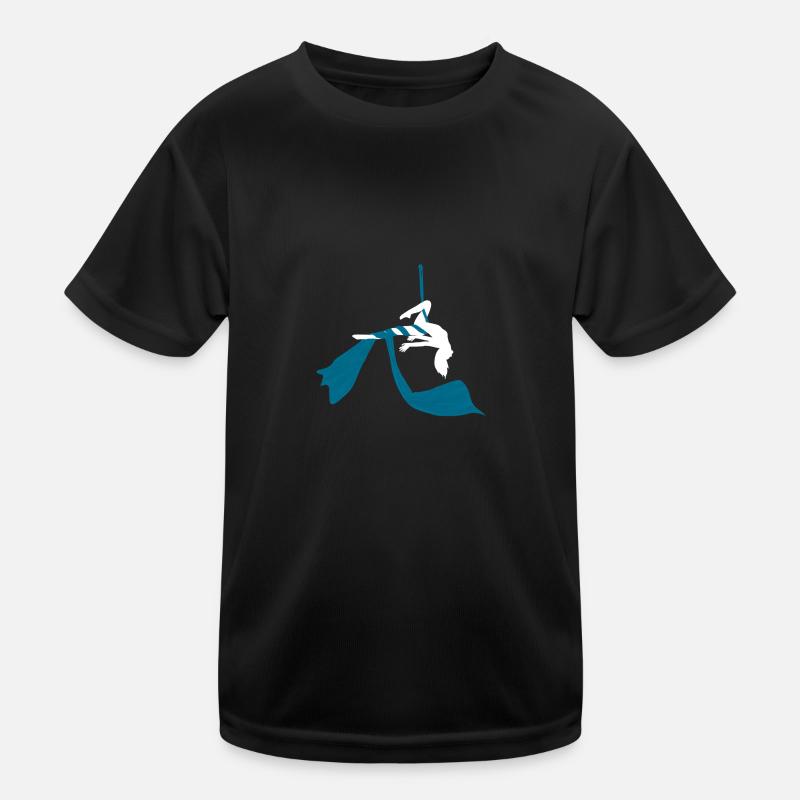 Aerial Silk weiß Kinder Funktions-T-Shirt