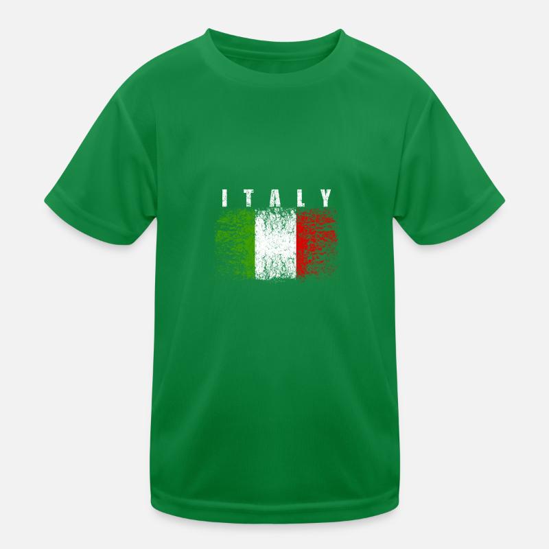 Italy Flag 008 AllroundDesigns Kids Functional T-Shirt